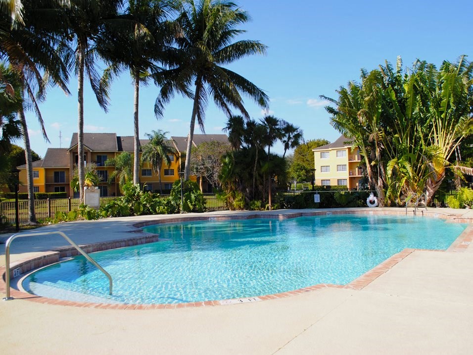 Indian Trace community exterior and pool