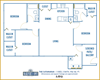 Mariner's Cove 3 bedroom 2D floor plan