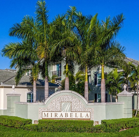 Sign at Mirabella Apartments, Princeton, FL