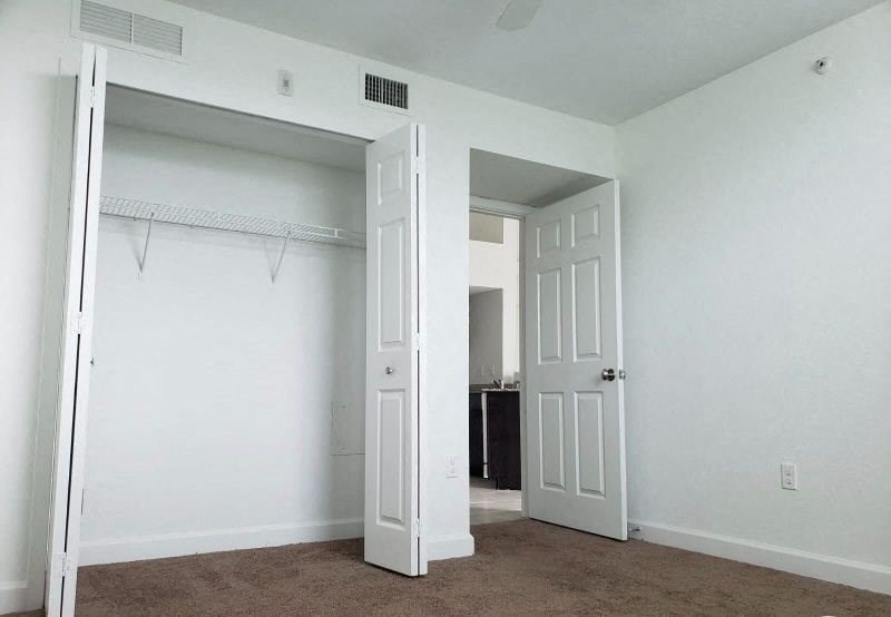 Mirabella Apartments bedroom with closet space at Mirabella Apartments, Princeton, FL, 33032