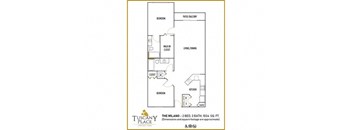 Tuscany Place 2 bedroom 2 D floor plan