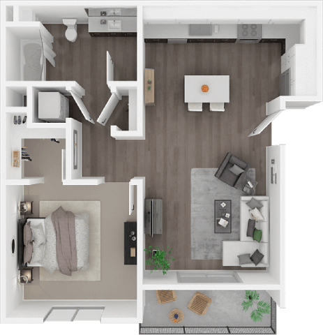 A2 Floor Plan at 38° NORTH, Santa Rosa, CA
