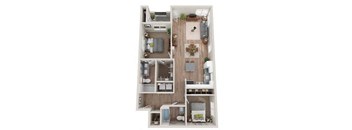 2 bed 2 bath A at BASE APARTMENT HOMES, LAS VEGAS, NV