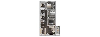 3Bed 2Bath A Floor Plan at THE PALMS AT VERO BEACH, Florida 