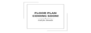 A sign announces that a floor plan is coming soon and invites people to call for details.