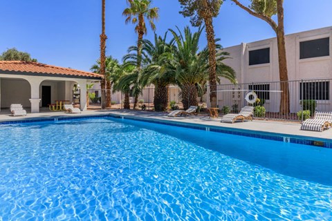 Swimming Pool Area at Zoom Apartments, Las Vegas, NV