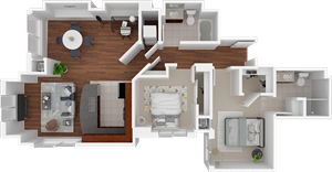 Floorplan Photos Gallery Unit-1 two bedroom floor plan