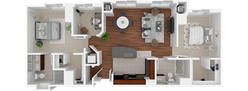 Unit-10 Two bedroom floor plan