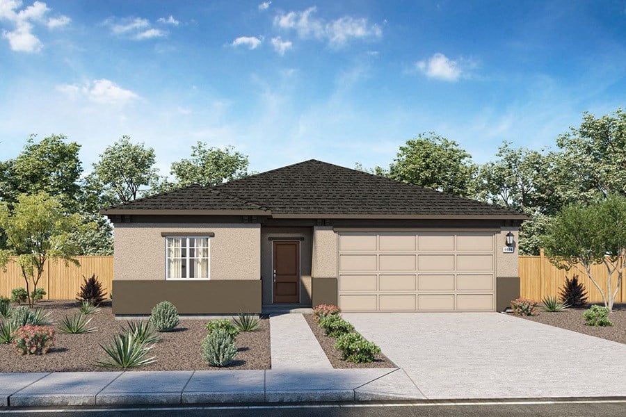 Rendering of building exterior driveway