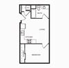 One bedroom floor plan
