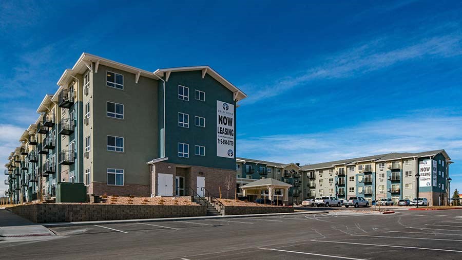Exterior view of community building 