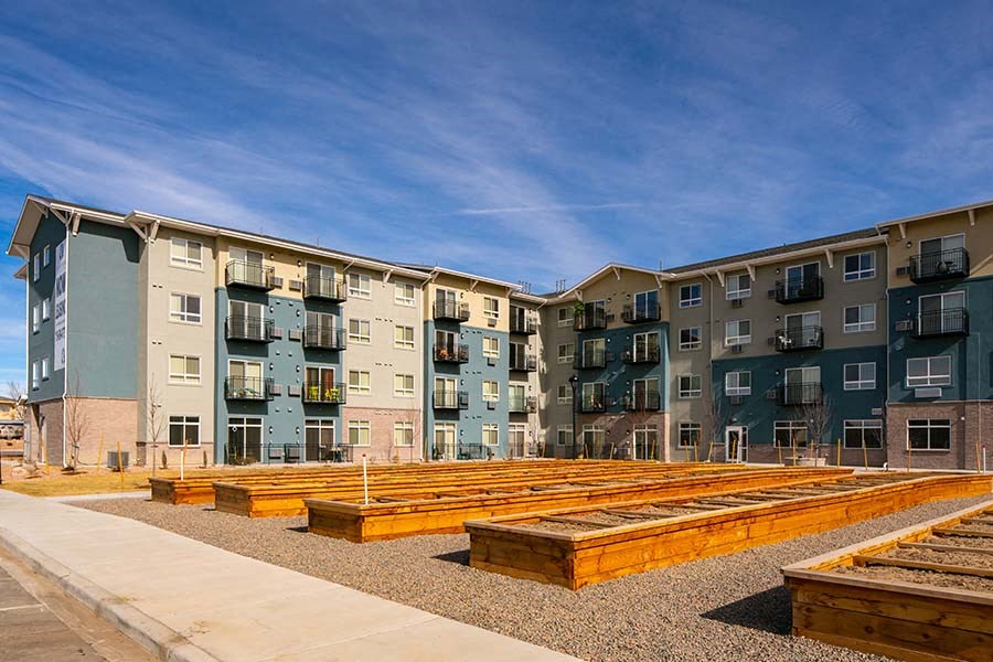Community garden area