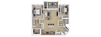 2x2-Madison floor plan 