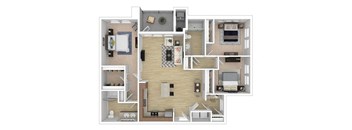 3x2-Olivia floor plan 
