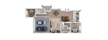 2x2-Boston-Harbor-1264 sf floor plan