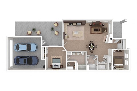 2x2-Budd-Inlet-1211sf Floor Plan