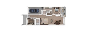 2x2-Dana-Passage-1234 square foot floor plan
