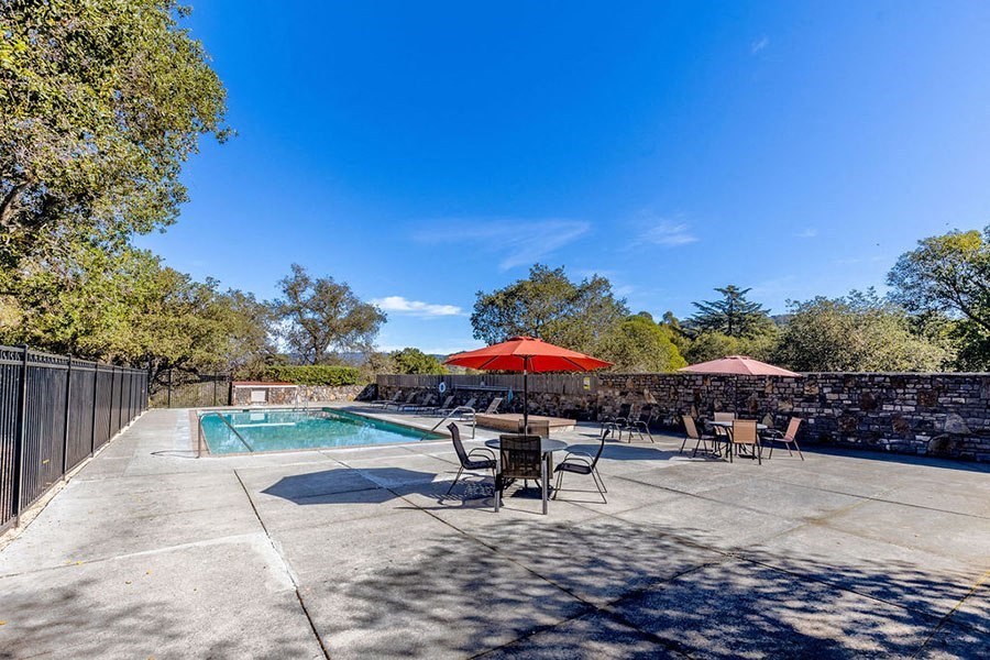 Pool with lounge chairs