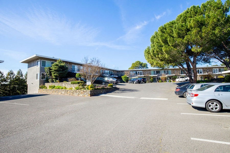 Entry to community with parking