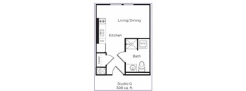Studio G floor plan