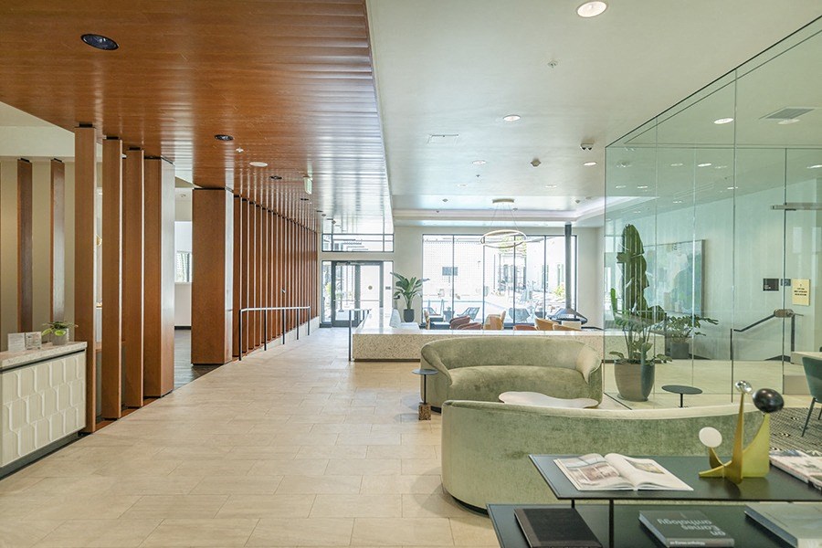 Clubhouse seating lobby area