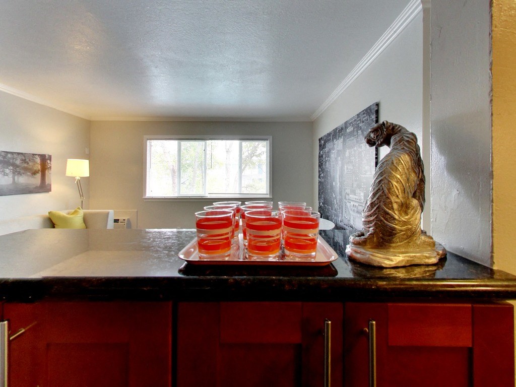 The Post Apartments kitchen countertop 