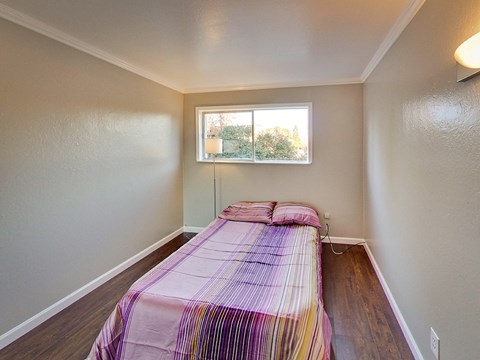 Bedroom with window at THE POST Apartments, PLEASANT HILL , CA 94523