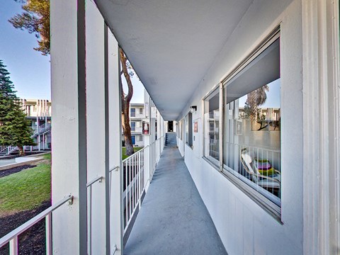 Exterior community hallway at THE POST Apartments, PLEASANT HILL , California