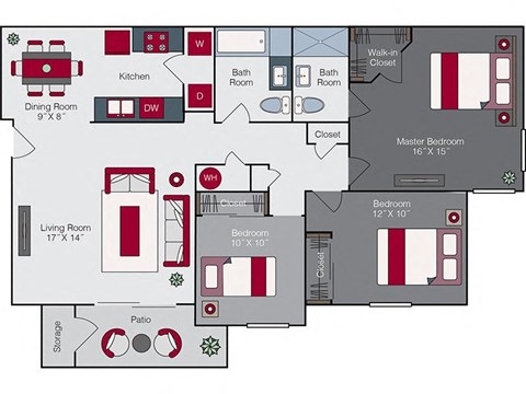 High Rock 2D Carson floor plan