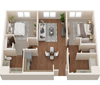 Two Bedroom, Two Bath Apartments in Downtown Sacramento | Legado de Ravel