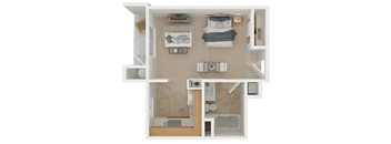 the Allegro Studio Floor Plan | Torcello