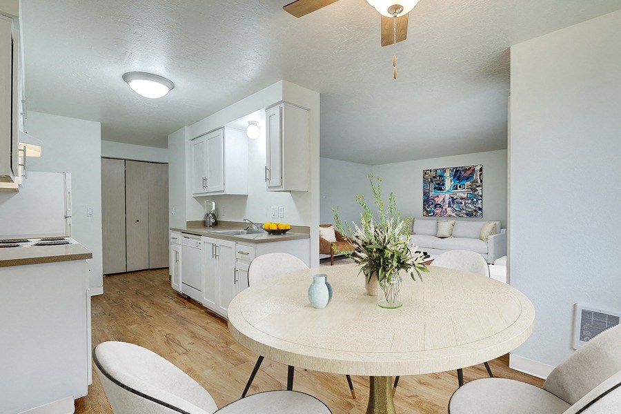Dining area near kitchen