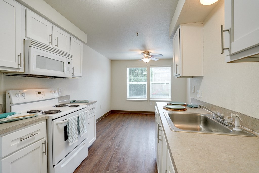 Kitchen at THE VILLAGE Apartments, Oregon