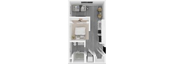 Studio floor plan at VINTAGE AT SANCTUARY, RENO, NV