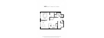 1 bed 1 bath C at Trio Newton Apartments, Newton, MA, 02460