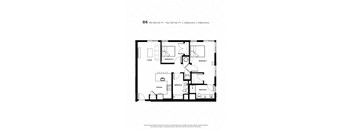 2 bed 2 bath J at Trio Newton Apartments, Massachusetts, 02460