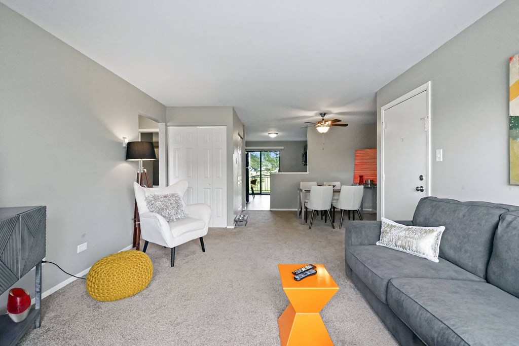 spacious living room