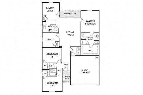 a floor plan of a house