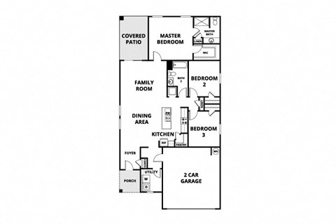 a floor plan of a house with a bedroom and a living room