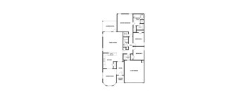 a black and white floor plan of a house