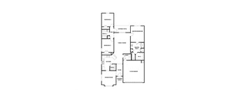 a black and white floor plan of a house
