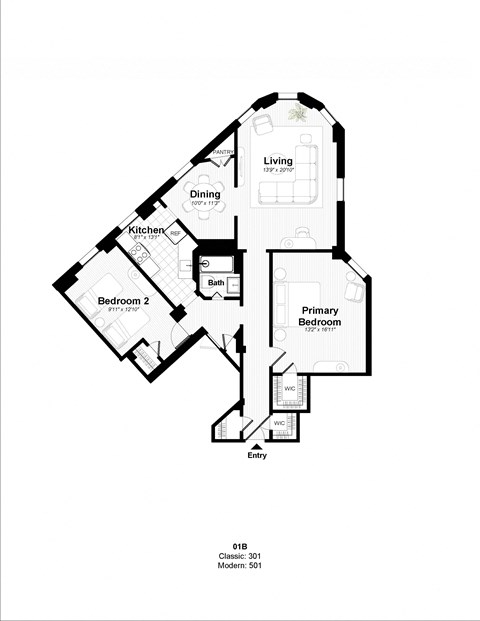 the floor plan of the residence