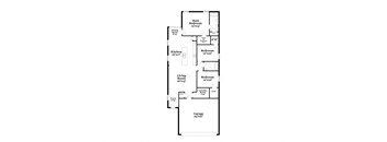 a floor plan of a house with a bedroom and a living room