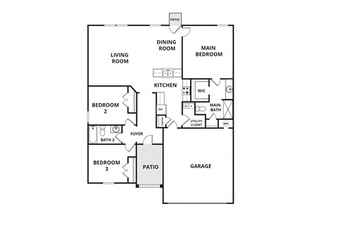 a floor plan of a house with a bedroom and a living room
