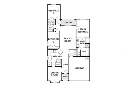 a floor plan of a house with a bedroom and a living room