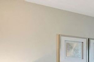 bedroom with large window