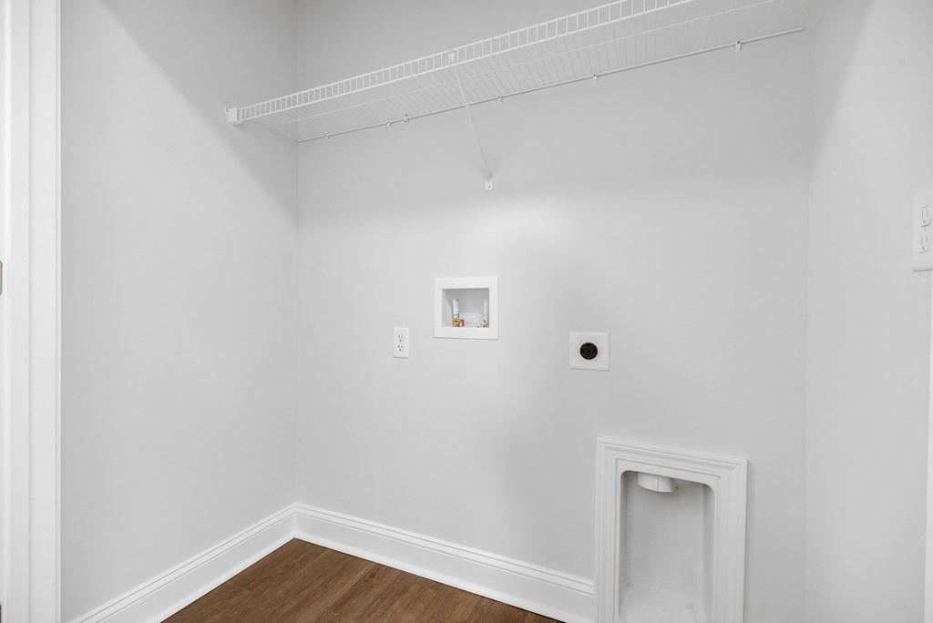 Cottonvale Towns in Savannah, GA photo of washer and dryer hookups