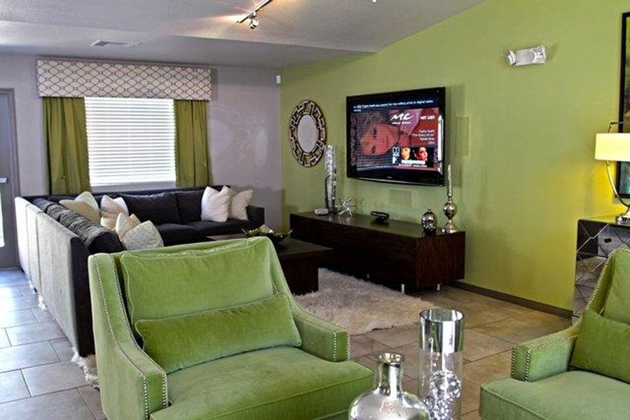 Seating area in clubhouse