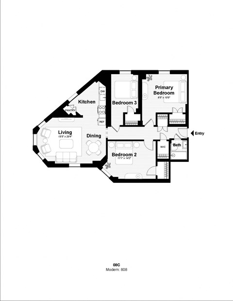 the floor plan of the residence