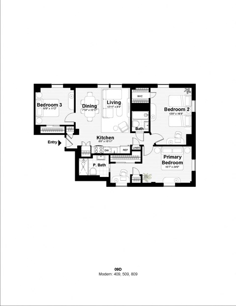 the residence 2 bedroom floor plan  clear creek residence  670 sq ft